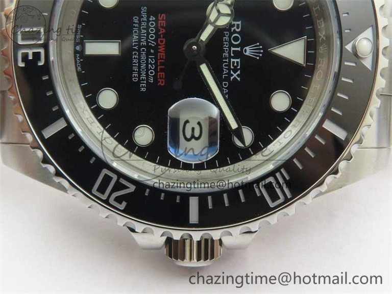 Sea-Dweller 2017 Baselworld 126600 3EF 1:1 Best Edition Black Dial on SS Bracelet A3235 Clone