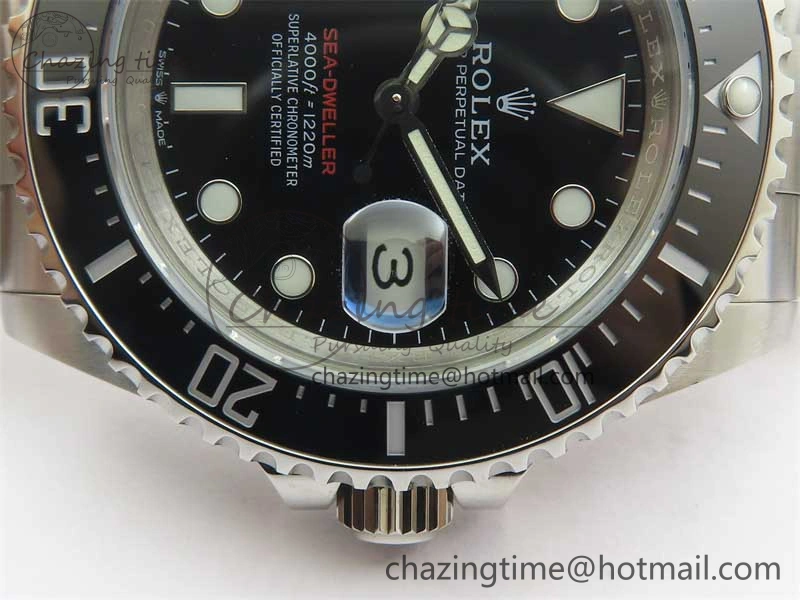Sea-Dweller 2017 Baselworld 126600 3EF 1:1 Best Edition Black Dial on SS Bracelet A3235 Clone