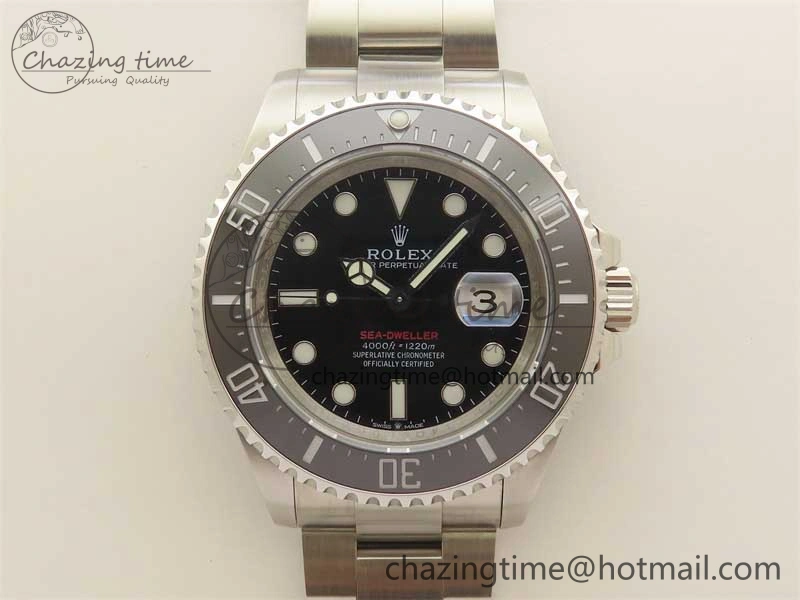 Sea-Dweller 2017 Baselworld 126600 3EF 1:1 Best Edition Black Dial on SS Bracelet A3235 Clone