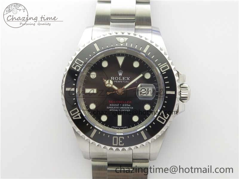 Sea-Dweller 2017 Baselworld 126600 Noob 1:1 Best Edition 904L Steel Black Dial on SS Bracelet A2836 V10