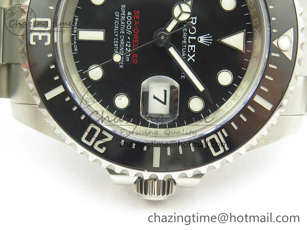 Sea-Dweller 2017 Baselworld 126600 Noob 1:1 Best Edition 904L Steel Black Dial on SS Bracelet A2836 V9