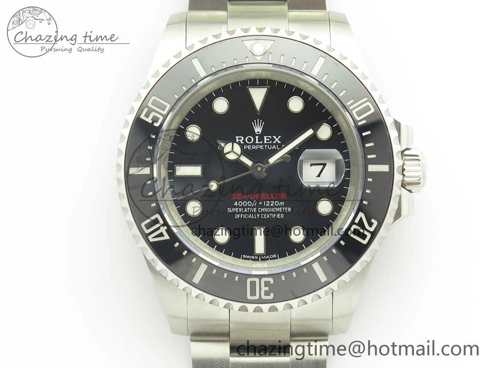 Sea-Dweller 2017 Baselworld 126600 Noob 1:1 Best Edition 904L Steel Black Dial on SS Bracelet A2836 V9