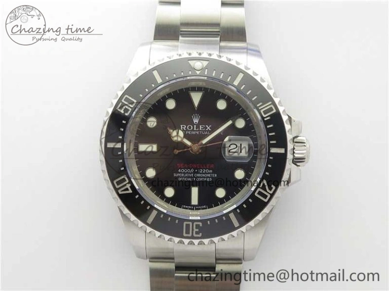 Sea-Dweller 2017 Baselworld 126600 Noob 1:1 Best Edition 904L Steel Black Dial on SS Bracelet A3235 Clone V10
