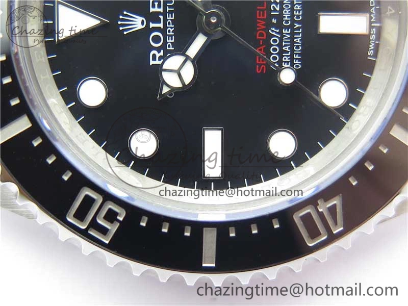 Sea-Dweller 2017 Baselworld 126600 Noob 1:1 Best Edition 904L Steel Black Dial on SS Bracelet A3235 Clone V10
