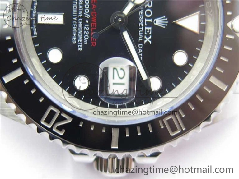 Sea-Dweller 2017 Baselworld 126600 Noob 1:1 Best Edition 904L Steel Black Dial on SS Bracelet A3235 Clone V10