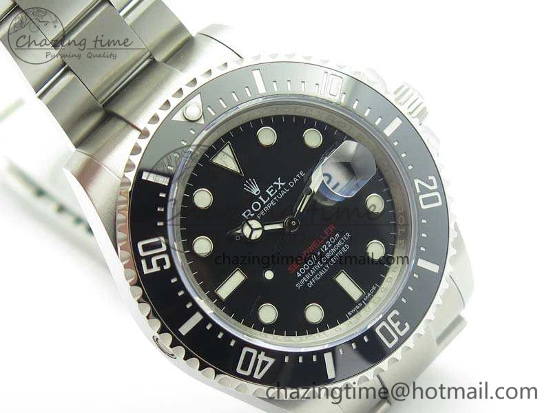 Sea-Dweller 2017 Baselworld 126600 Noob 1:1 Best Edition Black Dial On SS Bracelet A2824