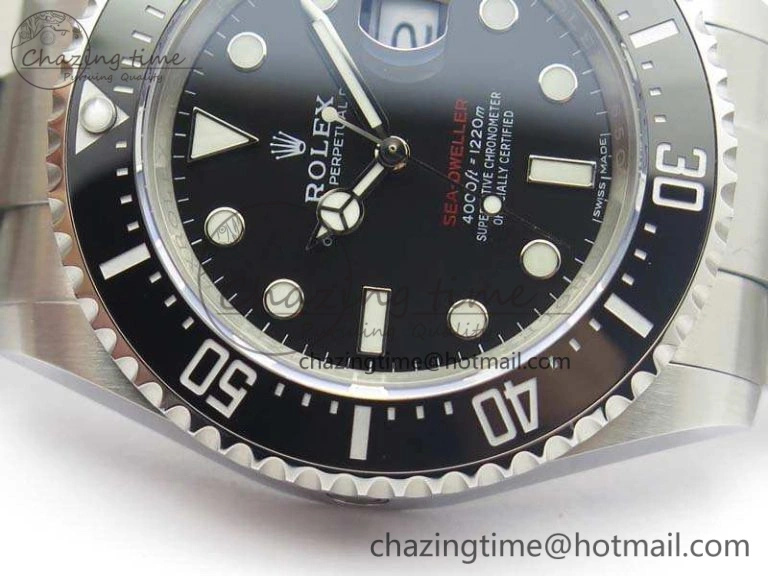 Sea-Dweller 2017 Baselworld 126600 Noob 1:1 Best Edition Black Dial On SS Bracelet A2824