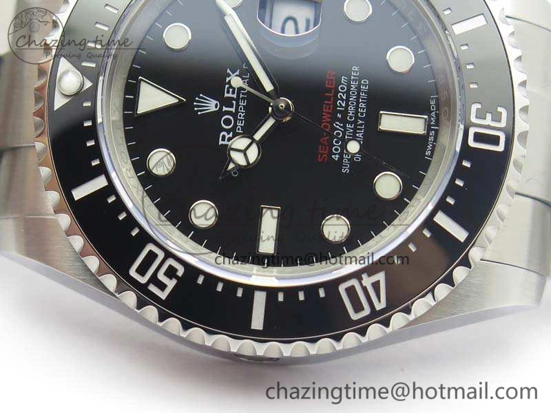 Sea-Dweller 2017 Baselworld 126600 Noob 1:1 Best Edition Black Dial On SS Bracelet A2824