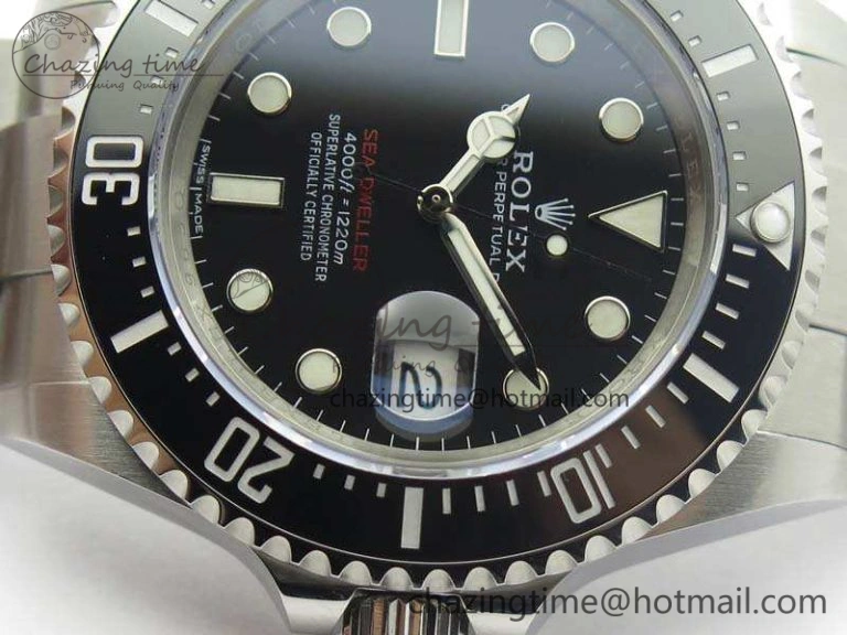 Sea-Dweller 2017 Baselworld 126600 Noob 1:1 Best Edition Black Dial On SS Bracelet A2824