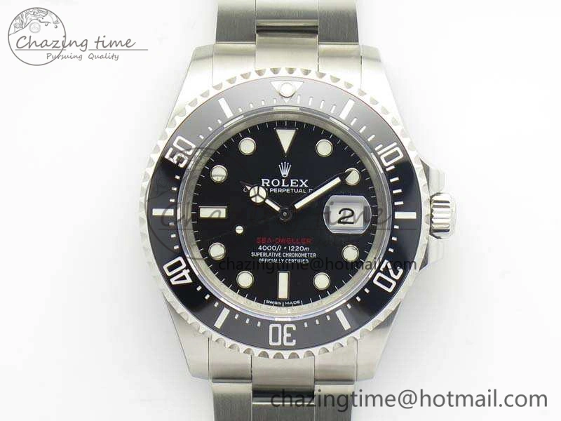 Sea-Dweller 2017 Baselworld 126600 Noob 1:1 Best Edition Black Dial On SS Bracelet A2824