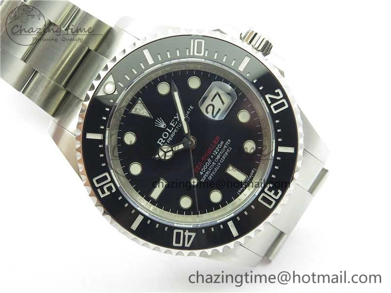 Sea-Dweller 2017 Baselworld 126600 Noob 1:1 Best Edition Black Dial on SS Bracelet A2836 V8