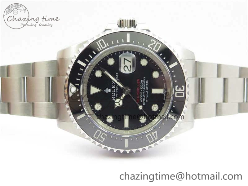 Sea-Dweller 2017 Baselworld 126600 Noob 1:1 Best Edition Black Dial on SS Bracelet A2836 V8