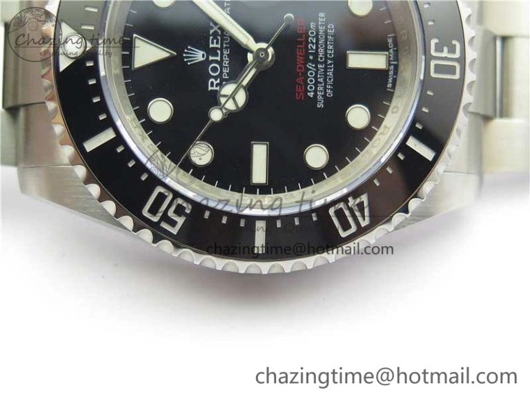 Sea-Dweller 2017 Baselworld 126600 Noob 1:1 Best Edition Black Dial on SS Bracelet A2836 V8