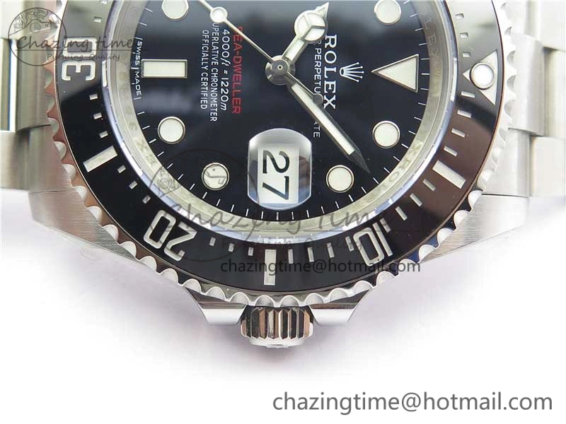 Sea-Dweller 2017 Baselworld 126600 Noob 1:1 Best Edition Black Dial on SS Bracelet A2836 V8