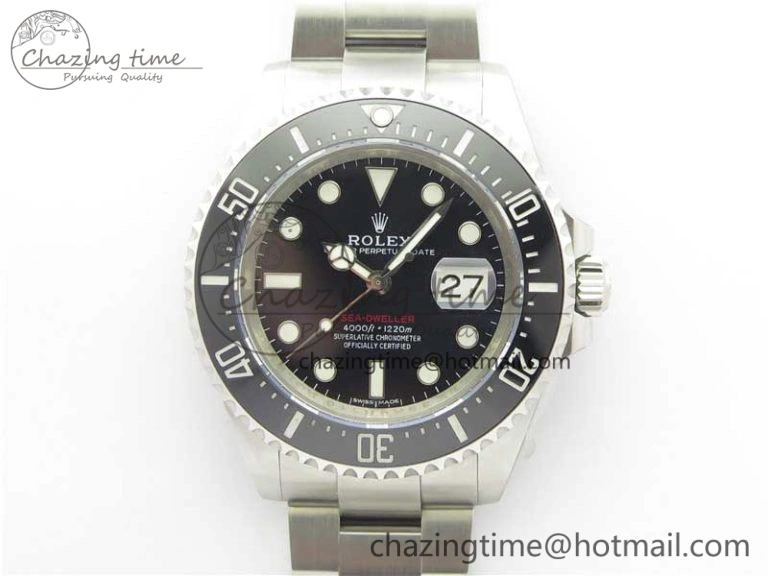 Sea-Dweller 2017 Baselworld 126600 Noob 1:1 Best Edition Black Dial on SS Bracelet A2836 V8