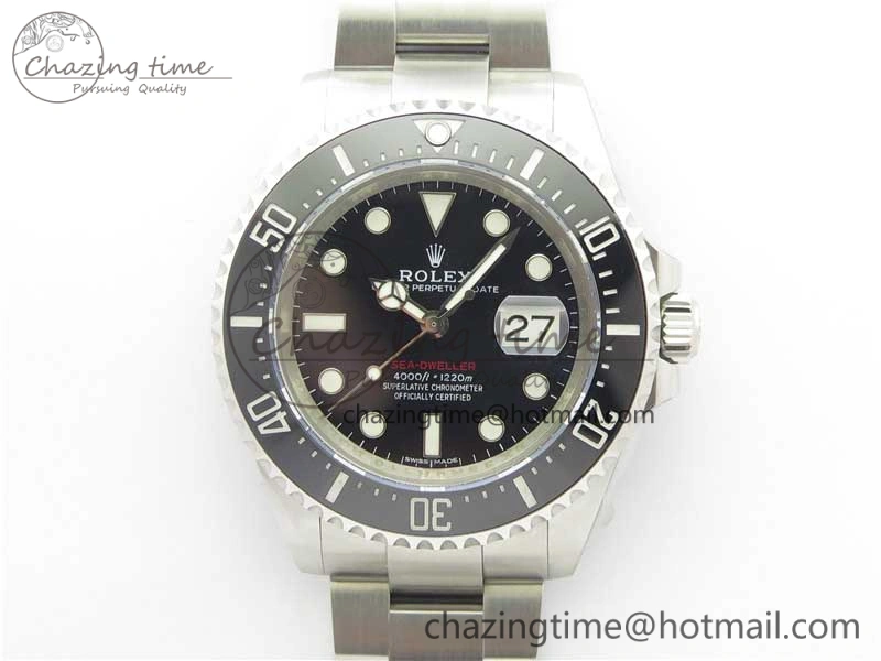 Sea-Dweller 2017 Baselworld 126600 Noob 1:1 Best Edition Black Dial on SS Bracelet A2836 V8