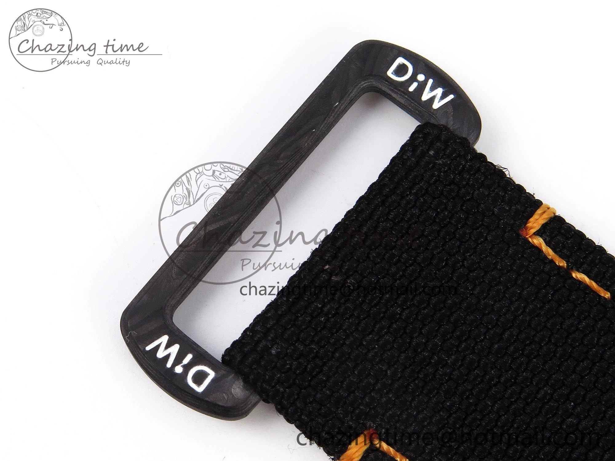 Sea Dweller 43mm Carbon DIWF Best Edition Black Dial Orange Markers on Black Nylon Strap A2824