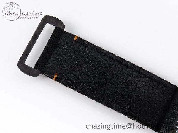 Sea Dweller 43mm Carbon DIWF Best Edition Black Dial Orange Markers on Black Nylon Strap A2824