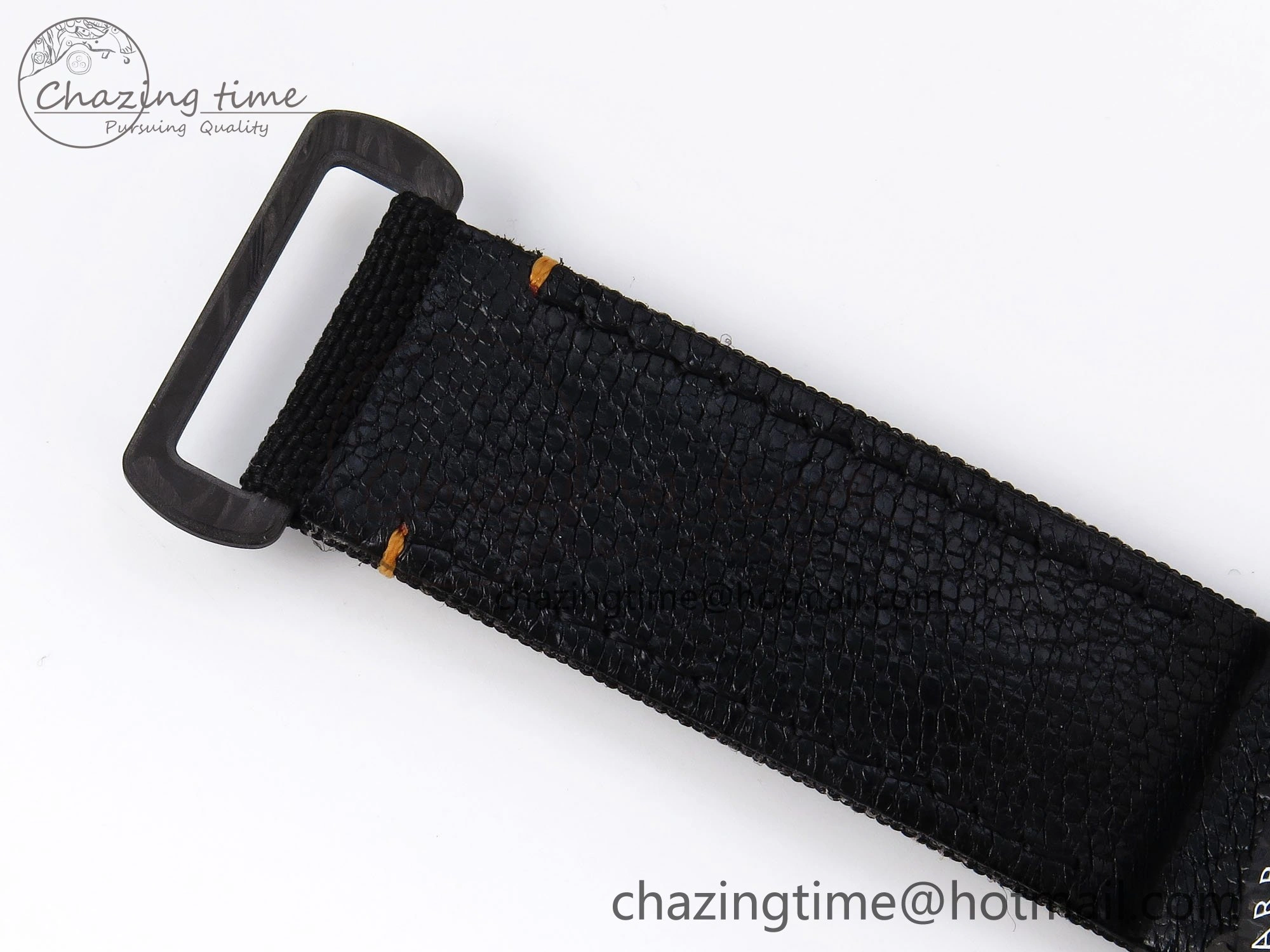 Sea Dweller 43mm Carbon DIWF Best Edition Black Dial Orange Markers on Black Nylon Strap A2824