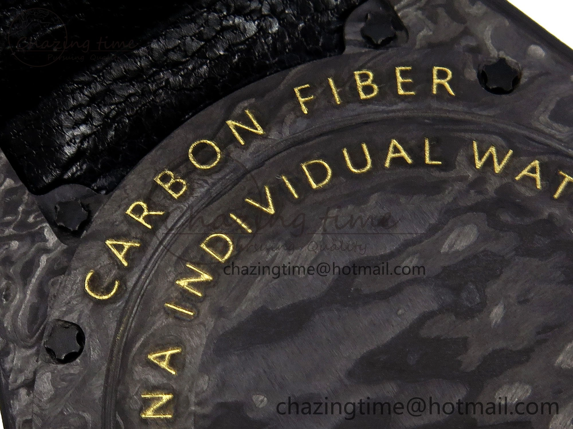 Sea Dweller 43mm Carbon DIWF Best Edition Black Dial YG Bezel on Black Nylon Strap A2824