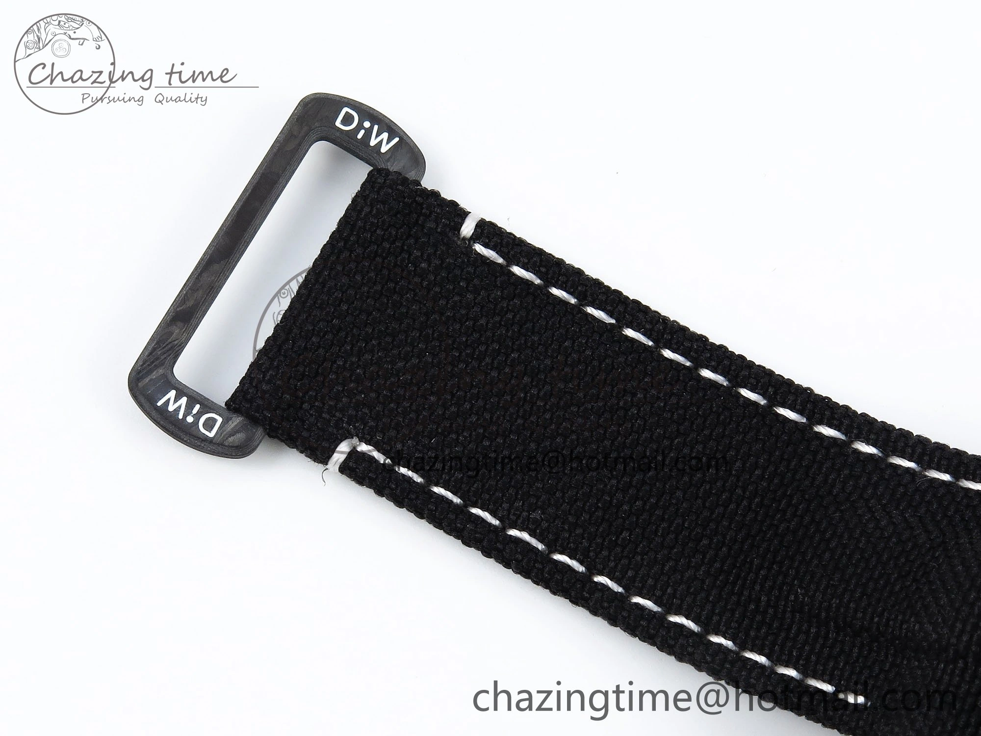 Sea Dweller 43mm Carbon DIWF Best Edition Black Dial on Black Nylon Strap A2824