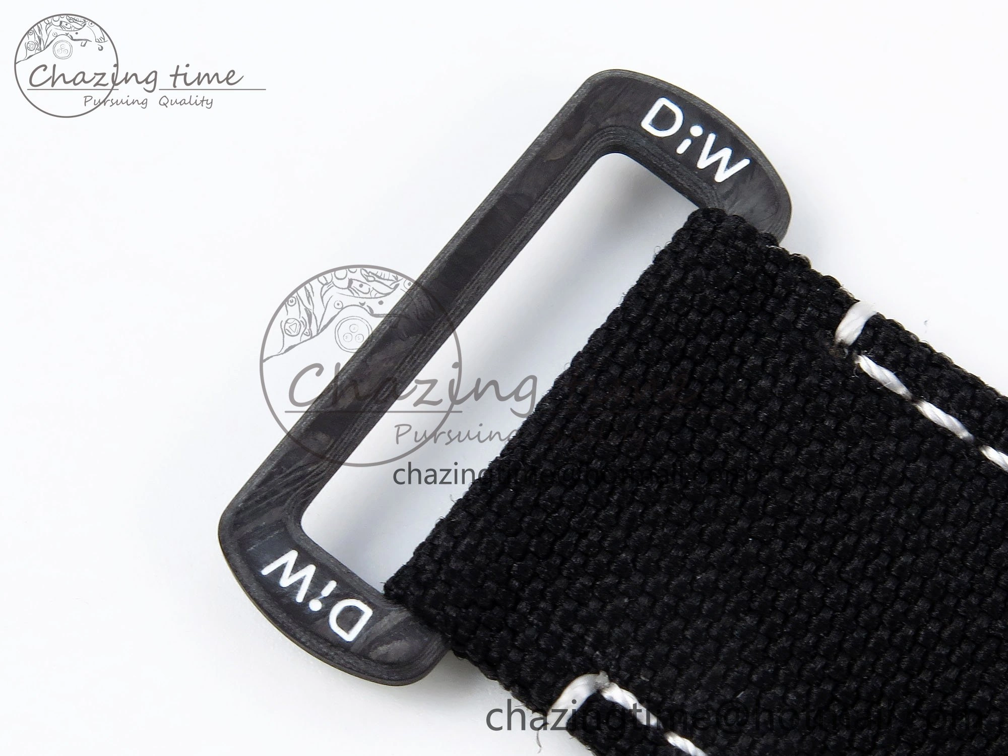 Sea Dweller 43mm Carbon DIWF Best Edition Black Dial on Black Nylon Strap A2824