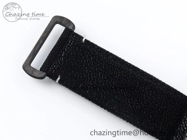Sea Dweller 43mm Carbon DIWF Best Edition Black Dial on Black Nylon Strap A2824