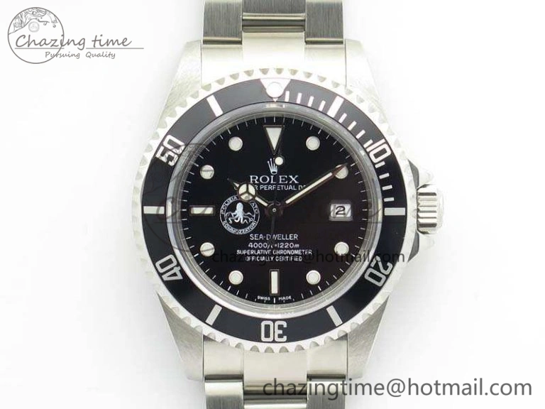 Sea Dweller 43mm Carbon DIWF Best Edition Black Dial on Black Nylon Strap A2824