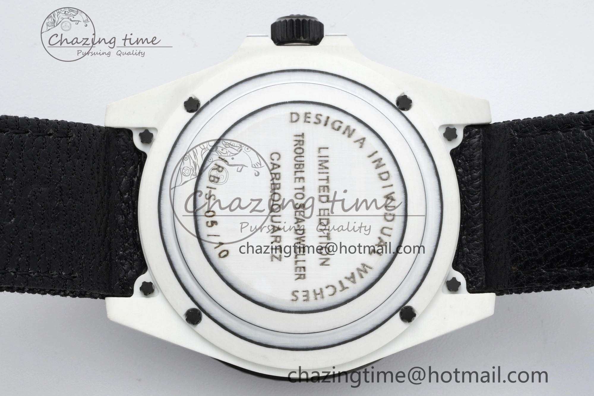 Sea Dweller 43mm ‘IRBIS’ DIWF Best Edition Carbon Dial on Black Nylon Strap A2824