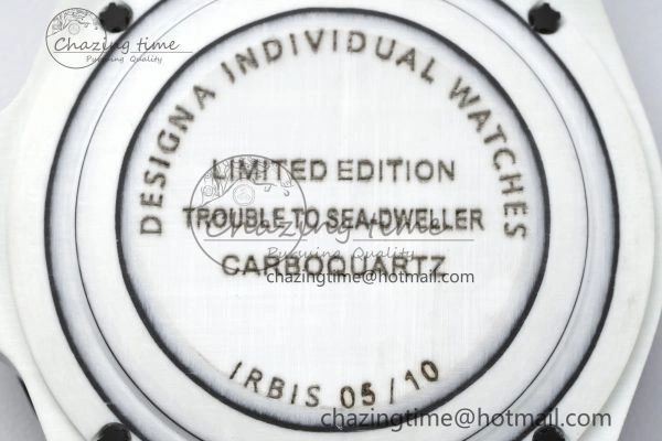 Sea Dweller 43mm ‘IRBIS’ DIWF Best Edition Carbon Dial on Black Nylon Strap A2824