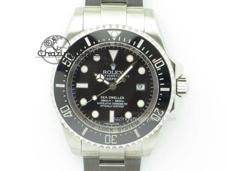 Sea-Dweller DEEPSEA 116660 Black Ceramic V7 Noob Best Edition On SS Bracelet SA3135