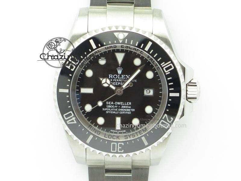 Sea-Dweller DEEPSEA 116660 Black Ceramic V7 Noob Best Edition On SS Bracelet SA3135