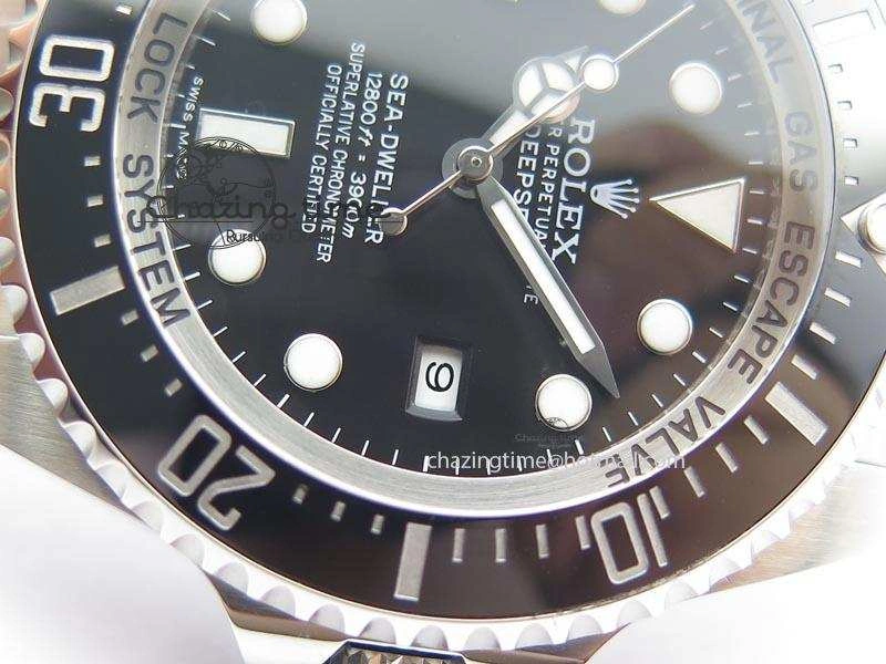 Sea-Dweller DEEPSEA 116660 Black Ceramic V7 Noob Best Edition On SS Bracelet SA3135
