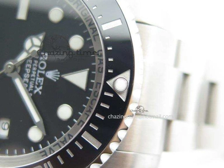 Sea-Dweller DEEPSEA 116660 Black Ceramic V7 Noob Best Edition On SS Bracelet SA3135