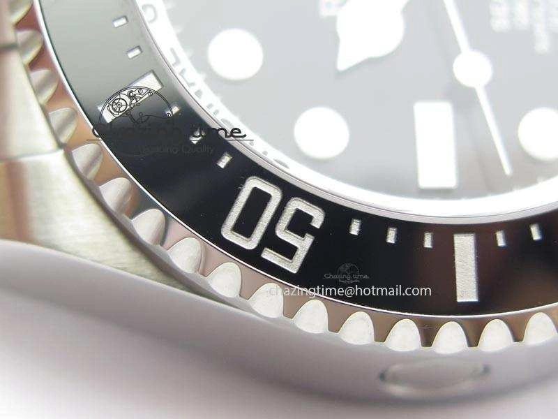 Sea-Dweller DEEPSEA 116660 Black Ceramic V7 Noob Best Edition On SS Bracelet SA3135