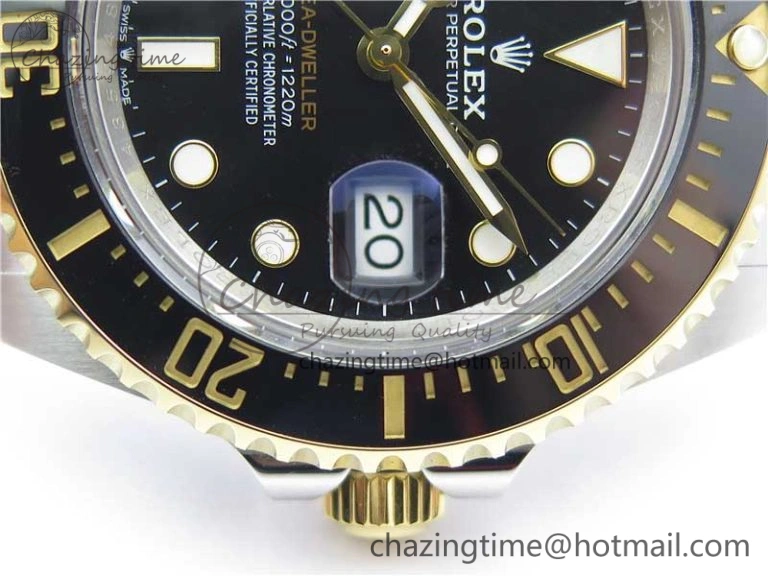 Sea-Dweller Two Tone SS YG 126603 ARF 1:1 Best Edition 904L SS YG Case and Bracelet A2824