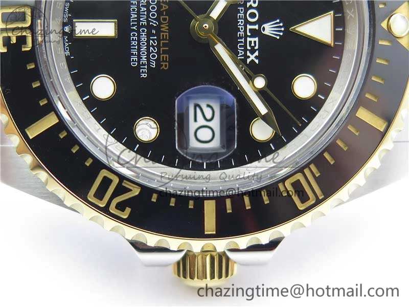Sea-Dweller Two Tone SS YG 126603 ARF 1:1 Best Edition 904L SS YG Case and Bracelet A2824