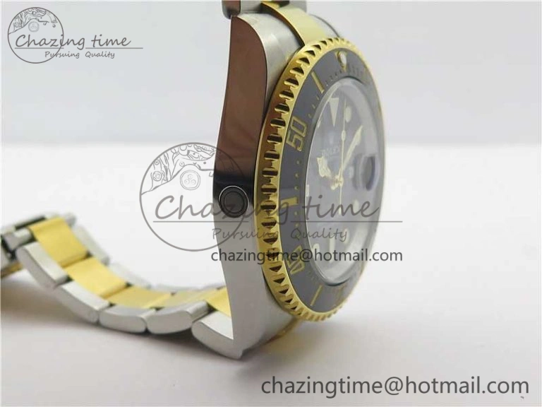 Sea-Dweller Two Tone SS YG 126603 D1F Best Edition Black Dial on SS YG Bracelet A2824