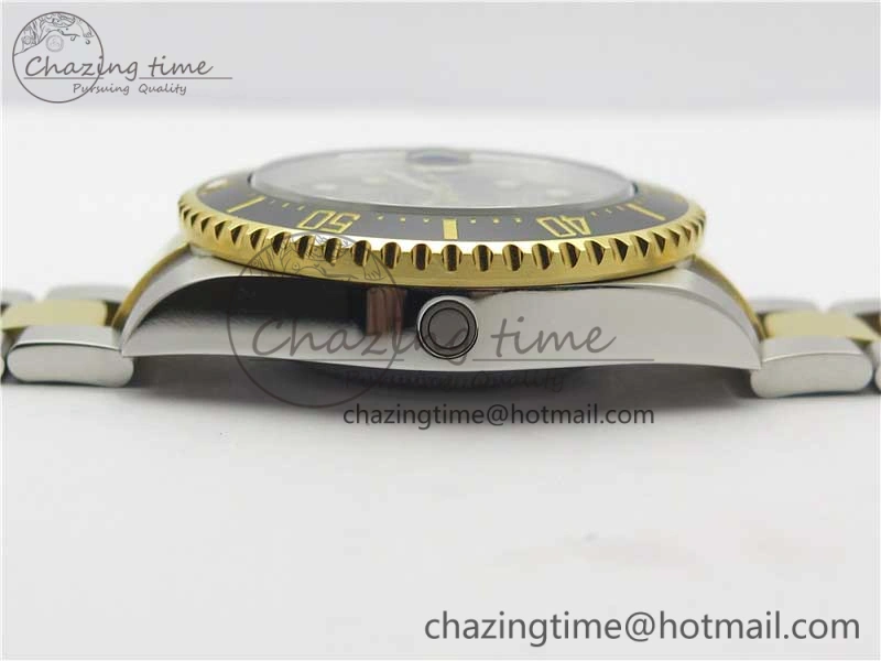 Sea-Dweller Two Tone SS YG 126603 D1F Best Edition Black Dial on SS YG Bracelet A2824