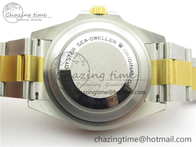 Sea-Dweller Two Tone SS YG 126603 D1F Best Edition Black Dial on SS YG Bracelet A2824