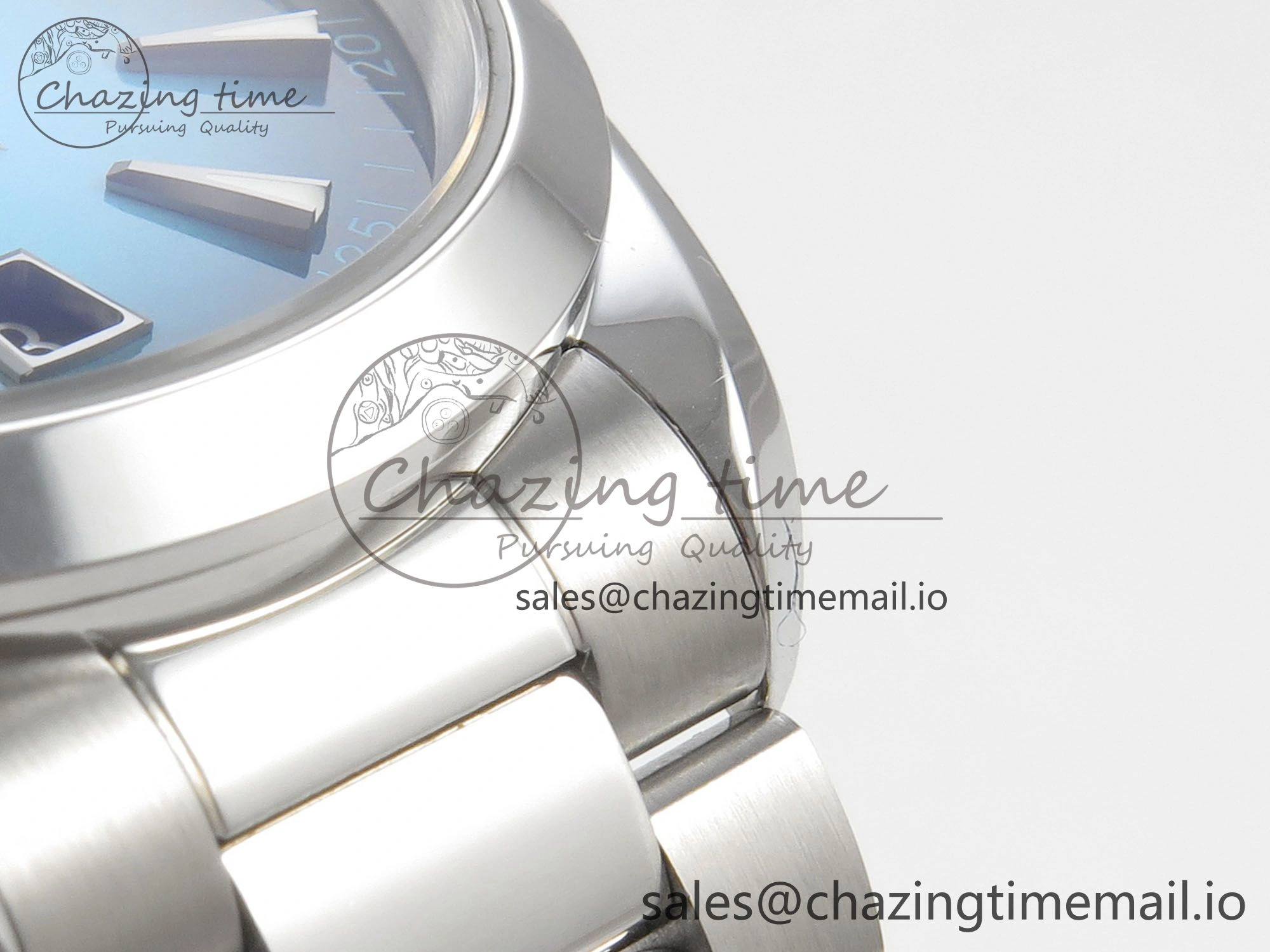 Seamaster 150M SS VSF 1:1 Best Edition Turquoise Blue Dial on SS Bracelet A8900 Super Clone