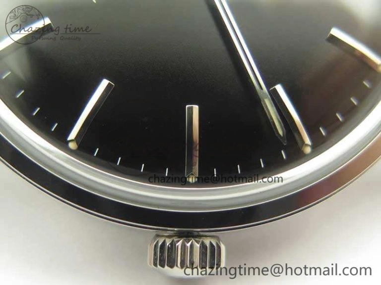 Seamaster 30 1962 SS TW Best Edition Black Dial On Leather Strap MIYOTA8215
