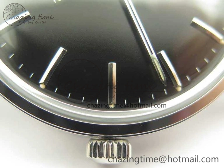 Seamaster 30 1962 SS TW Best Edition Black Dial On Leather Strap MIYOTA8215