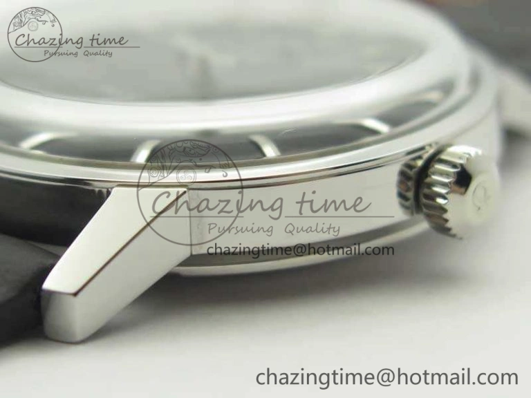 Seamaster 30 1962 SS TW Best Edition Black Dial On Leather Strap MIYOTA8215