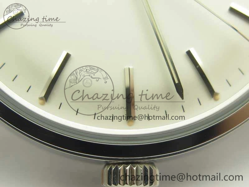 Seamaster 30 1962 SS TW Best Edition White Dial On Leather Strap MIYOTA8215
