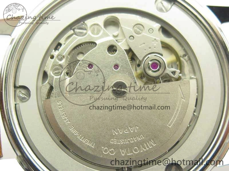 Seamaster 30 1962 SS TW Best Edition White Dial YG Markers On Leather Strap MIYOTA8215
