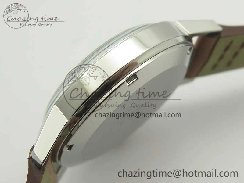 Seamaster 30 1962 date SS TW Best Edition White Dial Gold Markers On Brown Leather Strap MIYOTA 8215