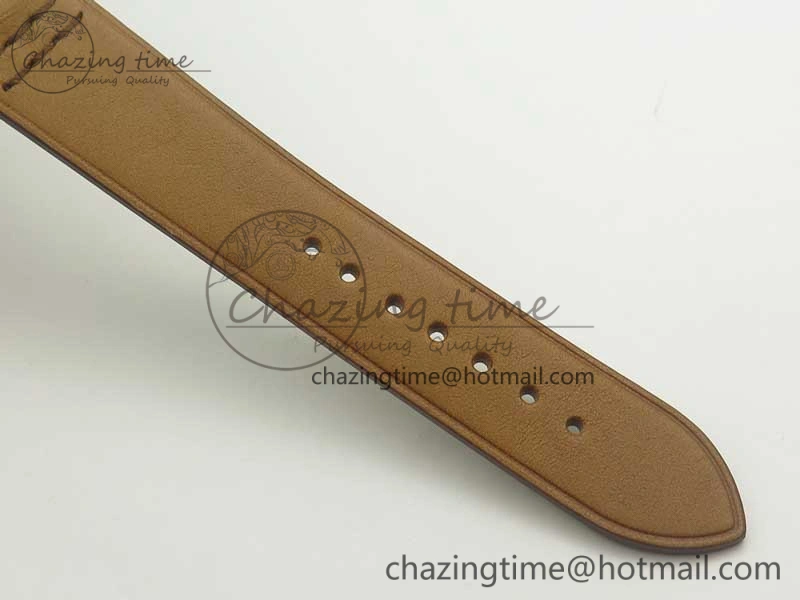 Seamaster 30 1962 date SS TW Best Edition White Dial Gold Markers On Brown Leather Strap MIYOTA 8215
