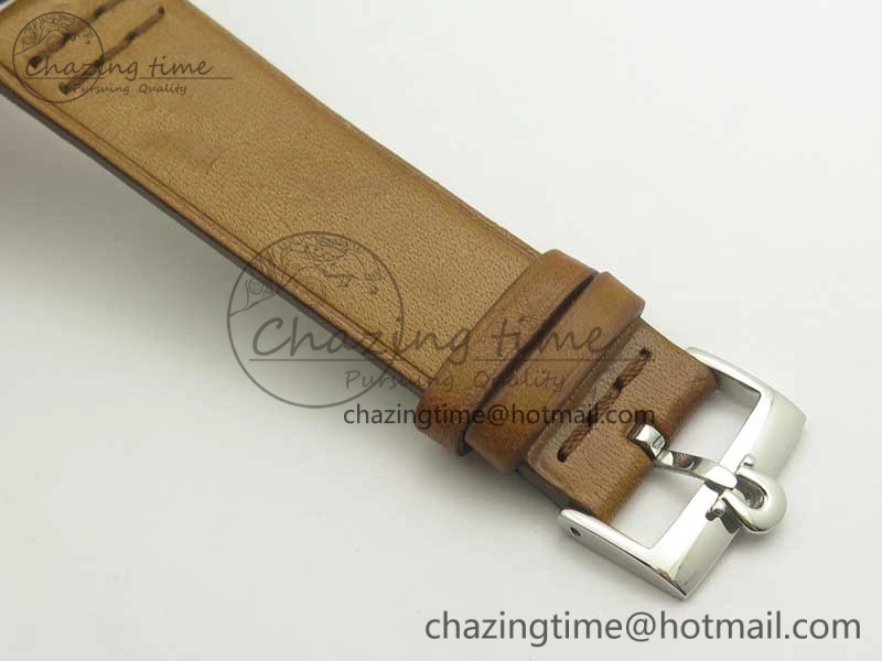 Seamaster 30 1962 date SS TW Best Edition White Dial Gold Markers On Brown Leather Strap MIYOTA 8215
