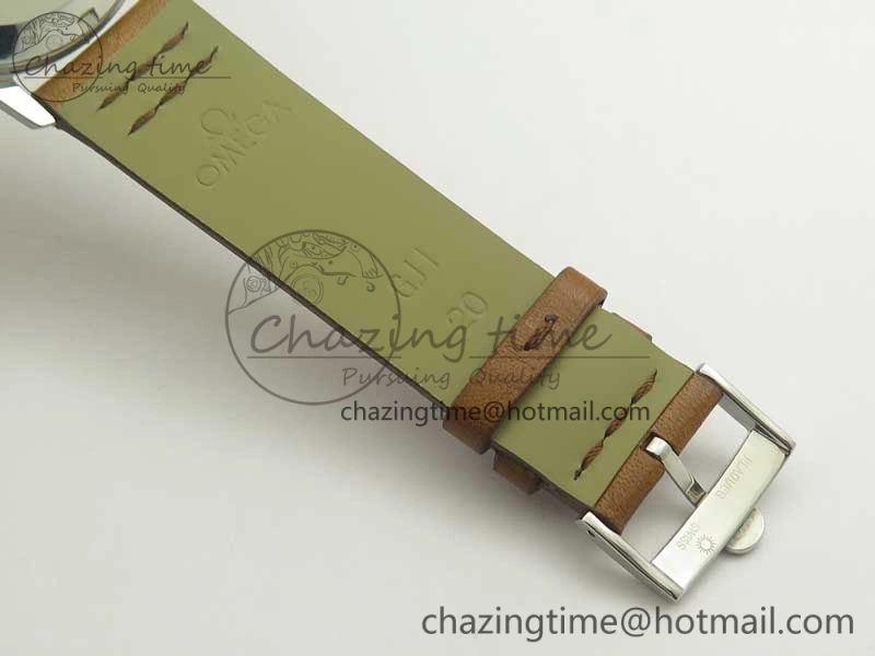 Seamaster 30 1962 date SS TW Best Edition White Dial Gold Markers On Brown Leather Strap MIYOTA 8215